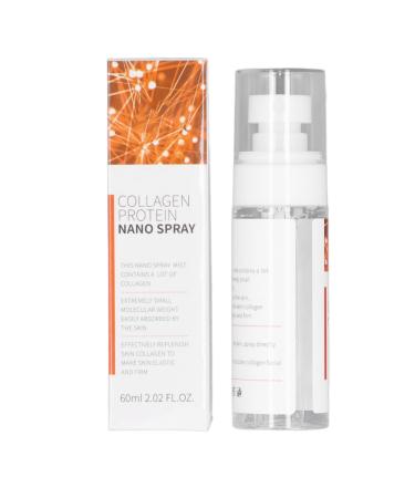 Collagen Face Mist 60ml Collagen Moisturizing Face Spray Improve Elasticity Hydrating Moisturizing Nano Spray for Skin Care