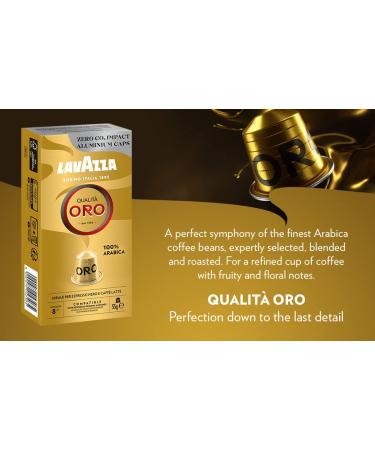 Buy Lavazza Qualit Oro Coffee Capsules - 10 Nespresso Compatible Arabica Beans with Fruity-Floral Taste | International Shipping - Buy Online on SooperMarket.com