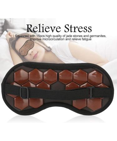 Jade Eye Mask Quartz Jadestone Eye Pad Jade Stone Sleep Eye Pad to Eliminate Wrinkles Puffiness and Irritation(Germanite) - Buy Online on SooperMarket.com