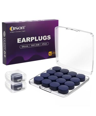 8Pair Soft Silicone Ear Plugs  NRR20dB Moldable Earplugs for Sleeping  Swimming  Snoring  Travel  Concerts  Noise Cancelling