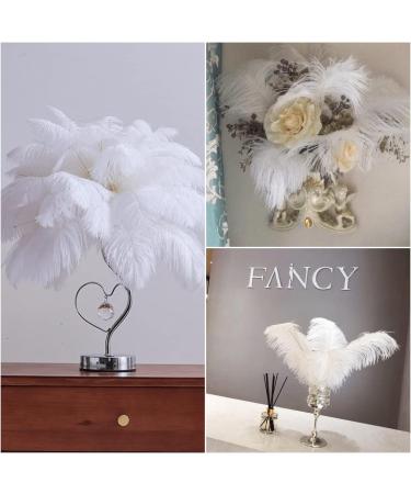 Piokio 20 pcs White Ostrich Feathers Plumes 10-12 inch | DIY Christmas & Wedding Party Decorations - Buy Online on SooperMarket.com