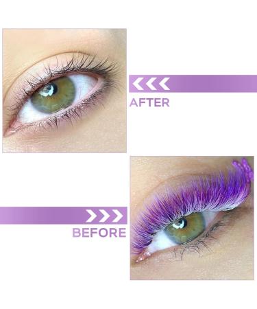 Ombre Purple 0.07C Colored Eyelash Extensions 15mm - Fast Fanning Easy Fan Lashes - Buy Online on SooperMarket.com