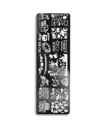 Sanwood Nail Stamping Plates Human Face Patterns Nail Art Stamping Template from Manicure Tool Kit Manicure Art Stainless Steel Printing Plate for Girl Women 3