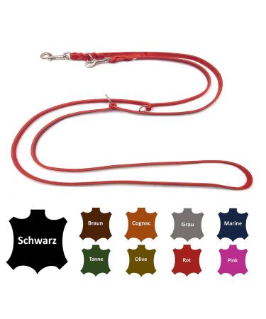 Dog liner Small dogs / large dogs 2m / 2.40m / 2.80m / 3.50m / 5m Double linen adjustable (2.40m x 12mm red) 2.40m x 12mm red