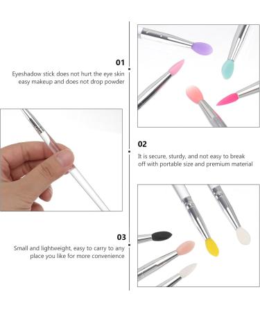 CANIGHT 10pcs Eye Shadow Brush Lip Brush Tool Eye Blending Brush Eye Makeup Tool Cosmetic Plastic Handle - Buy Online on SooperMarket.com