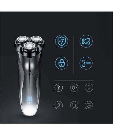GeRRiT Electric Razor - 3D Rechargeable Waterproof Shaver for Men | Wet & Dry Rotary Electric Shaving with Pop-up Trimmer & LED Display | 150 Mins Battery Life - Buy Online on SooperMarket.com