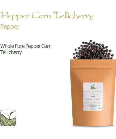 Organic Tellicherry Black Peppercorns for Grinder - Premium 100g Peppercorn Pack - Buy Online on SooperMarket.com