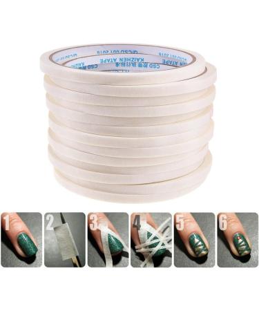 GULELAYAR Nail Art Adhesive Tapes - 8 Rolls Creative DIY Design Striping Tape for Nail Art Decoration - 0.5cm+1.2cm Width - Nail Guide Tips Masking Tape - DIY Nail Tip Accessories - Buy Online on SooperMarket.com