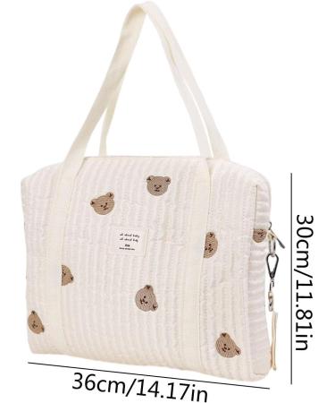 NewDVMMSS Soft Cotton Diaper Bag Carrier | Embroidered Children's Room Storage & Toy Organizers for Outdoor Trips - Buy Online on SooperMarket.com