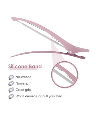 Shop Aimike 12 Morandi Hair Clips - No Trace Silicone Hairdresser Clamps for Thick & Thin Hair | Perfect for Styling & Cutting - Buy Online on SooperMarket.com