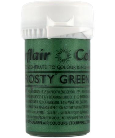 Sugarflair - Satin range - Frosty Green - Cake decoration concentrated liquid food colour paste - Buy Online on SooperMarket.com