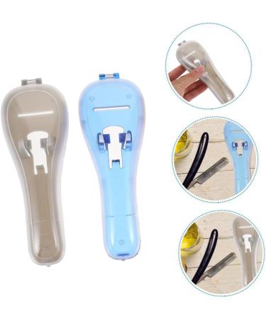 Magiclulu 4-Piece Razor Storage Box Set | Baby & Men's Shaving Cases | Travel Containers | Compact 16.5x6x3.5cm | Blue - Buy Online on SooperMarket.com