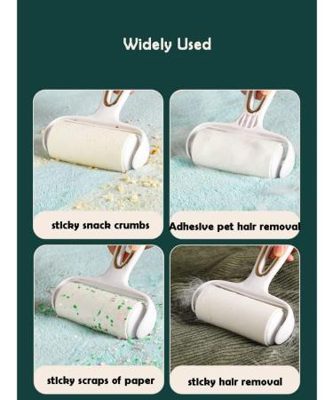 Portable Lint Rollers for Pet Hair - 60 Sheet Tearable Brush for Dog & Cat Fur Removal | Eco-Friendly Green Design - Buy Online on SooperMarket.com
