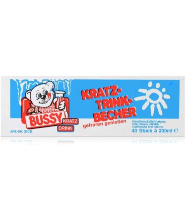 Bussy scratch drinking cups 40 pieces of 200ml