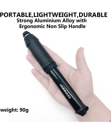 HSINMAXit Mini Bike Pump - Portable Presta and Schrader Valve Pump - 120PSI - Aluminum Alloy - Buy Online on SooperMarket.com