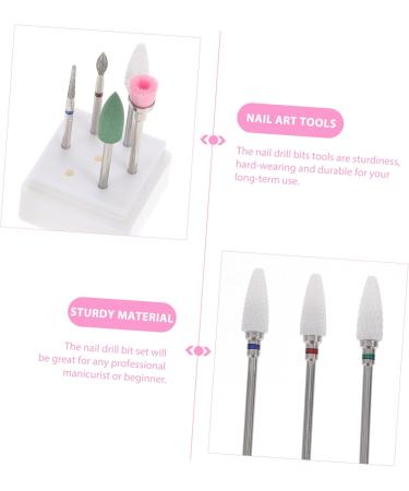 minkissy 5 Sets Nail Clipper Grinding Head Nails Drill Bits Ceramic Nail Bits Drill Bit for Nails Nail Art Drill Kit Brocas para Nail Drill Ceramic Tools Nail Kit Manicure Supplies Diamond - Buy Online on SooperMarket.com