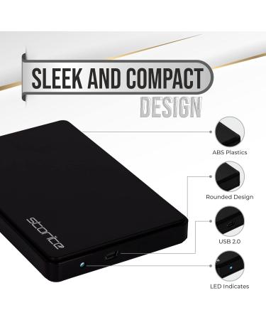 Storite Ultra Slim Portable External Hard Drive - 320GB - Black - Buy Online on SooperMarket.com
