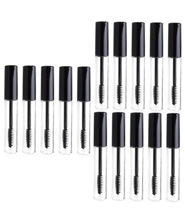 Didiseaon 15 Pcs Eyelash Brush Tube Empty Mascara Tube Eyelash Cream Bottle Empty Eyelashes Bottle Round