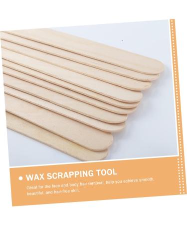 Minkissy 200 STK Waxed Wooden Sticks - Professional Eyebrow Wax Applicator for Makeup | International Shipping Available - Buy Online on SooperMarket.com