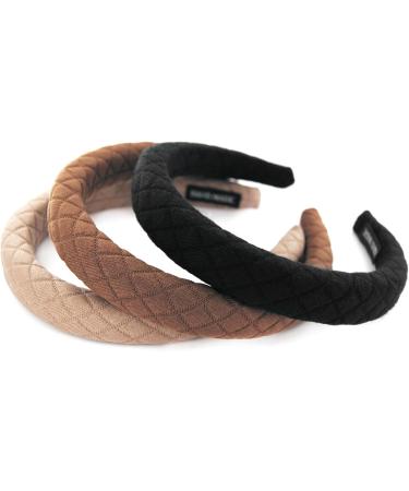 axy Headband with Fabric Padded Beautifully Elegant Headband Women's Headband Hair Accessories HRK12 (Brown) - Buy Online on SooperMarket.com