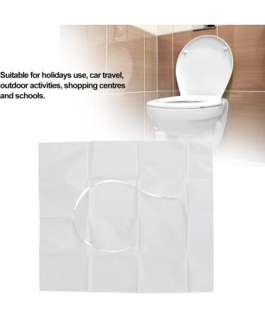 50Pcs Disposable Toilet Covers Elder for Elderly Pregnant Women Travel Soluble Water Toilet Mat Bag for Traveling Raised Toilet Seats - Buy Online on SooperMarket.com