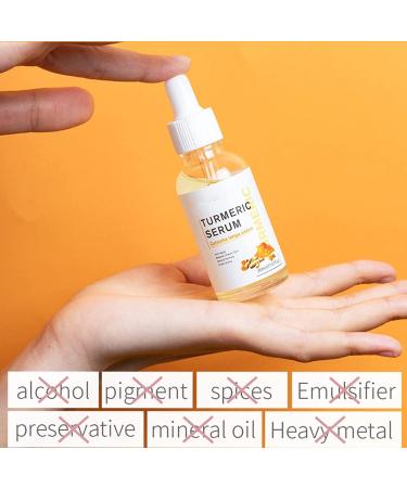 Turmeric Dark Spot Corrector Serum Face Serum for Women Hydrating Serum Serum Face Oils Anti Aging Lightening Brightening Face Serum for Pure Skin Glow Reduce Wrinkles Dark Spots for Body &Face (1PC) - Buy Online on SooperMarket.com