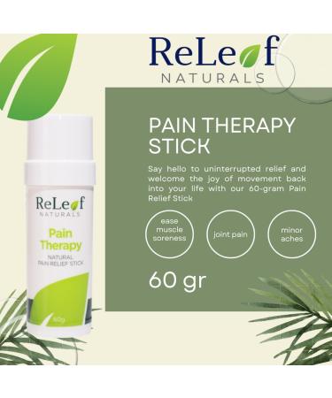 PAIN THERAPY STICK strongest relief for back & joint pain arthritis sore muscles - long lasting natural ingredients 60g - Buy Online on SooperMarket.com
