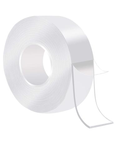 Nano Double Sided Tape Heavy Duty  Multipurpose Removable Mounting Adhesive Grip Tape Washable Sticky Strong Wall Tape Strips Transparent Tape Poster Carpet Tape for Paste Items Household 9.8ft