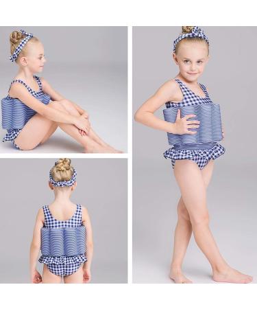 IMEKIS Unisex Kids' One-Piece Swimwear - Adjustable Buoyancy Bathing Suit for 3-4 Years - Blue Grille Swimming Aid - Buy Online on SooperMarket.com