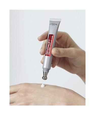 L'Or al Paris Hyaluron Eye Care | Revitalift Filler Anti-Aging Eye Cream with Hyaluronic Acid | 2 x 15 ml | Double Applicator Tip - Shop Internationally! - Buy Online on SooperMarket.com