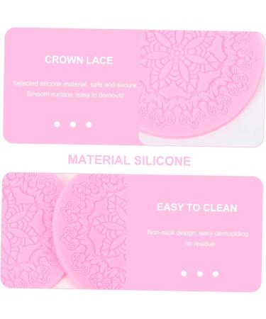 2pcs Silicone Chocolate Mold Fondant Lace Mat Silicone Dessert Mould Silicone Lace Mold Non Stick Baking Pan Clay Tool Decor Hosuehold Baking Supplies Self Made Silica Gel Mold Pad 12X12X0.5CM - Buy Online on SooperMarket.com
