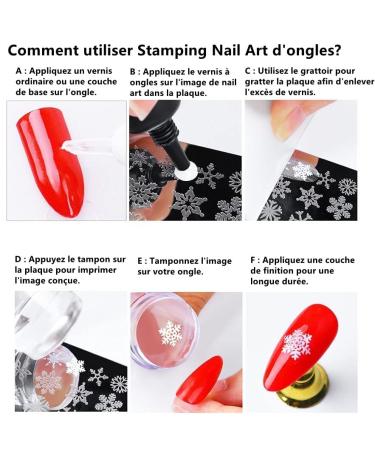 Norhogo Nail Art Stamper & Scraper Set - 2PCs Silicon Nail Stamp for DIY Manicure French Nails and UV Gel/Acrylic Designs - Buy Online on SooperMarket.com
