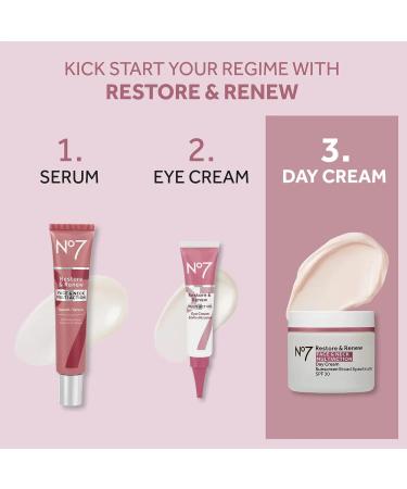 No7 Restore & Renew Multi Action Face & Neck SPF 30 Day Cream - 50ml - Buy Online on SooperMarket.com