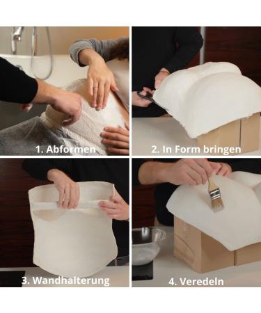 Amari Plaster Cast Baby Belly Set | Perfect Gift for Expectant Mothers | Create Cherished Memories - Buy Online on SooperMarket.com