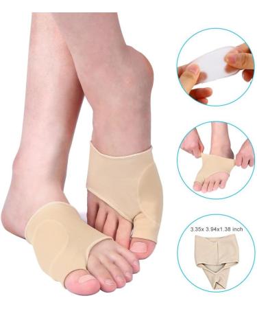 Bunion Corrector with Gel Pads - Toe Straightener & Hallux Valgus Relief Sleeve for Foot Health - Body Correction & Protective Gear - Buy Online on SooperMarket.com