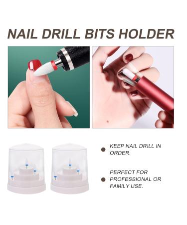 Beaupretty Nail Drill Bit Holder Box - 2 Pieces 48 Slot Storage for Nail Drilling - Perfect for Gel & Acrylic Nails - Buy Online on SooperMarket.com