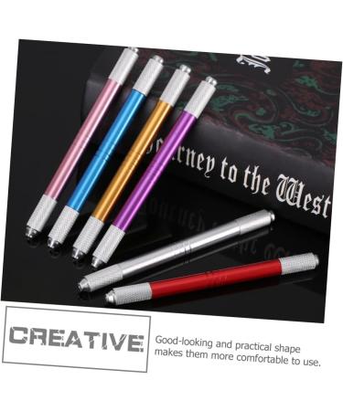 Gogogmee 7pcs Embroidery Pen Microblading Eyebrow Pen Eyebrow Needle Pen Pen Aluminum Alloy - Buy Online on SooperMarket.com