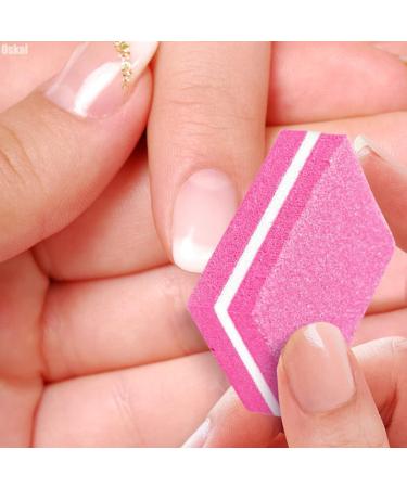 100Pcs Professional Nail Buffer Block Set - 180 Grit Buffing Blocks for Natural and Acrylic Nails - Nail Art Tools and Sandpaper File - Buy Online on SooperMarket.com