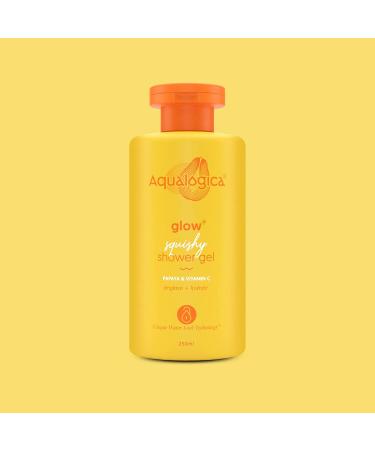 Glow+ Squishy Shower Gel - Papaya & Vitamin C Body Wash for Glowing Skin | Deep Cleansing & Gentle Exfoliation | 8.45 Fl Oz/250ml - Shop Internationally - Buy Online on SooperMarket.com