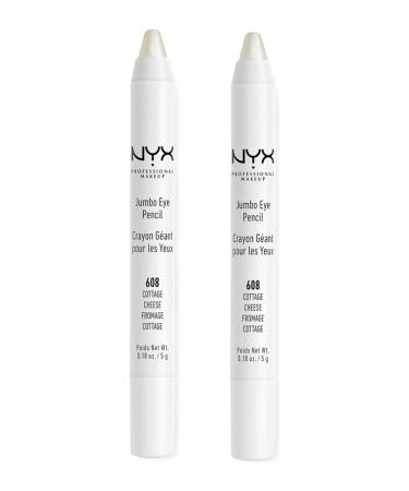 Pack of 2 NYX Jumbo Eye Pencil Cottage Cheese 608