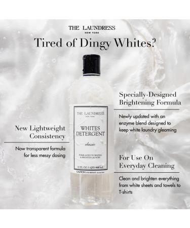 Laundress Whites Detergent 32 oz - Concentrated Laundry Liquid Whiten & Brighten Clothes Tough on Stains Classic Scent | International Shipping - Buy Online on SooperMarket.com