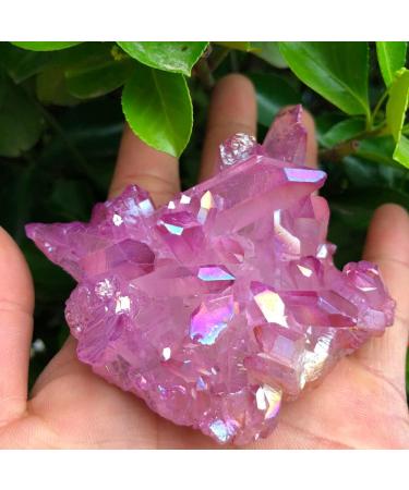 Natural Crystal Rough 85g Bonito roxo chama Aura Cristal de quartzo Cluster Specimen - Buy Online on SooperMarket.com