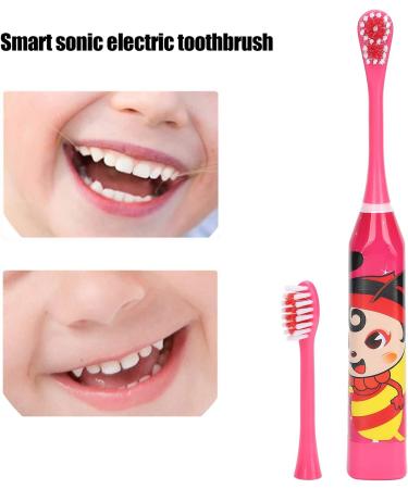 Children's Electric Toothbrush - Cartoon Pattern Oral Care for Kids 3+ (Red) - Buy Online on SooperMarket.com