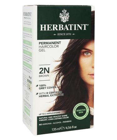 Herbatint 2N Brown Permanent Herbal Hair Color Gel 4.5 fl. oz. (a) by Herbatint