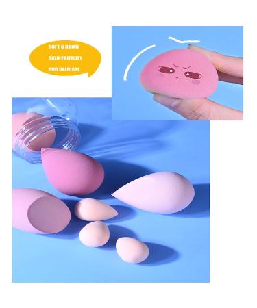 7 Pcs Multi-color Makeup Sponge Set for Flawless Foundation Blending - A-Pink - Buy Online on SooperMarket.com