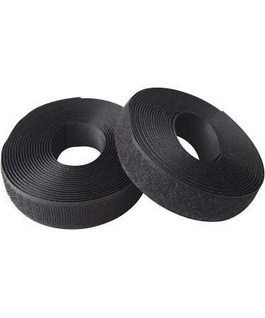Black 1 Inch Width (25mm) 5 Yards Sew on Hook + Loop Tape - Buy Online on SooperMarket.com