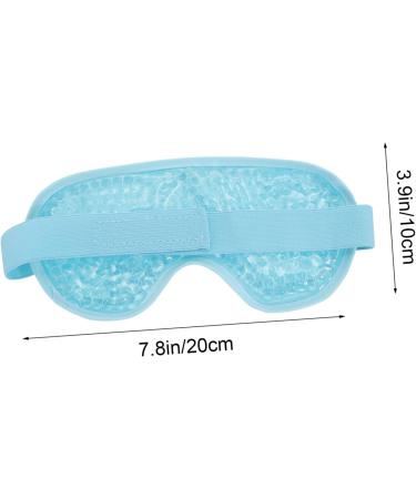 PLAFOPE 1pc Cold Compress Hot Compress Eye Mask Blackout Eye Reusable Eye Cooling Patch Heat Eye Eye Mask Eye Shades for Sleep Eye Mask Heated Eye Patch Compress Eye Pad Sleep Eye Blue 20X10X1CM - Buy Online on SooperMarket.com