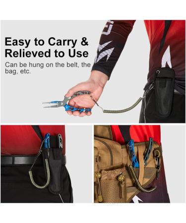 Piscifun Ultralight Aluminum Fishing Pliers with Tungsten Steel Cutters - Fish Hook Remover for Saltwater & Freshwater Fishing - Buy Online on SooperMarket.com