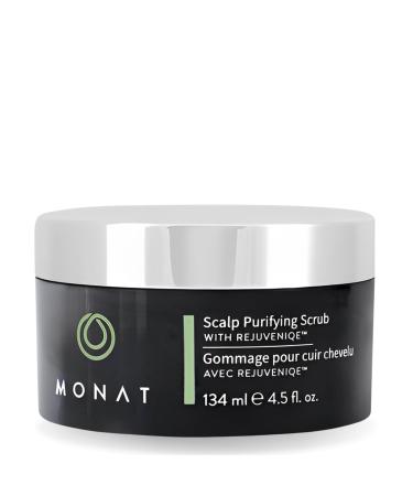 MONAT Scalp Purifying Scrub - w/Rejuveniqe Deeply Cleanses Purifies & Soothes Leaving Hair Cleansed & Fresh. Dissolves Dead Skin Cells & Restores Balance to the scalp. - Net Wt. 134 ml/4.5 fl. oz.