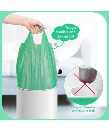 Fyy Garbage Bags - 120 Waste Bags (6 Rolls) for Kitchen Bathroom Office | Black & Green 3L to 10L | Durable & Leak-Resistant - Buy Online on SooperMarket.com